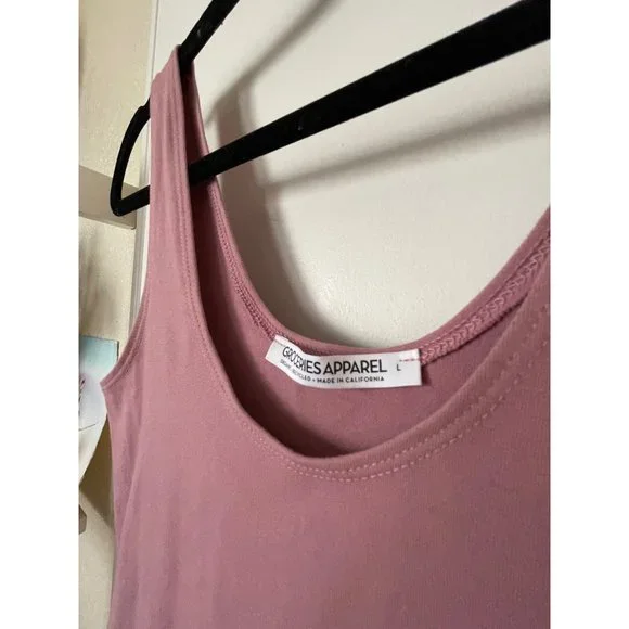 groceries apparel sustainable / eco conscious mauve / dusty rose / pink bodysuit - Picture 2 of 5